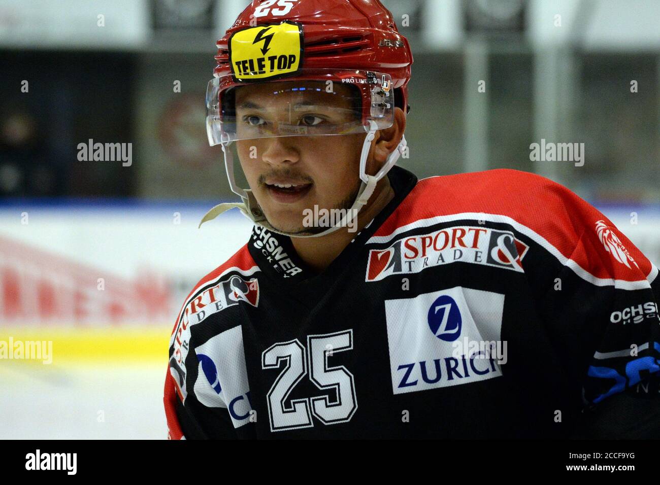 Winterthur, Suisse. 21 août 2020. Jeu convivial EHC Winterthur vs HC la Chaux de Fonds. ARI Birchler Defence, EHC Winterthur.HC la Chaux de Fonds a gagné 6-2 après la première période terminée 0-0. (Photo de Sergio Brunetti/Pacific Press) crédit: Pacific Press Media production Corp./Alay Live News Banque D'Images