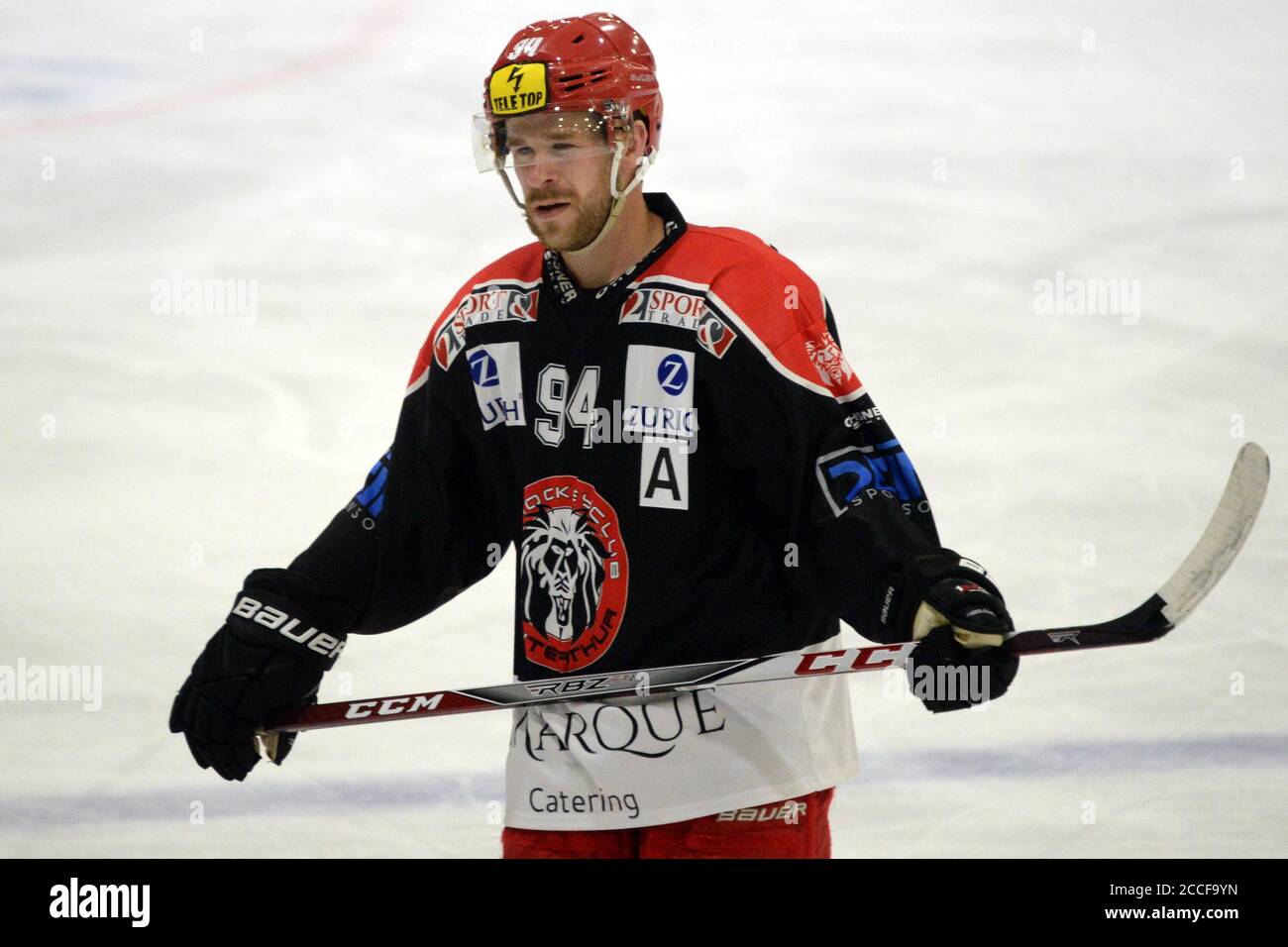 Winterthur, Suisse. 21 août 2020. Jeu convivial EHC Winterthur vs HC la Chaux de Fonds. Mike Küng Défense, EHC Winterthur.HC la Chaux de Fonds a gagné 6-2 après la première période terminée 0-0. (Photo de Sergio Brunetti/Pacific Press) crédit: Pacific Press Media production Corp./Alay Live News Banque D'Images