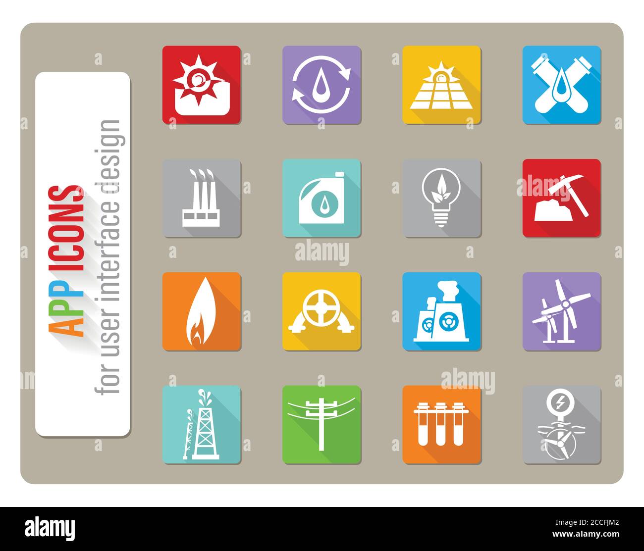 Icon Set de carburant Illustration de Vecteur