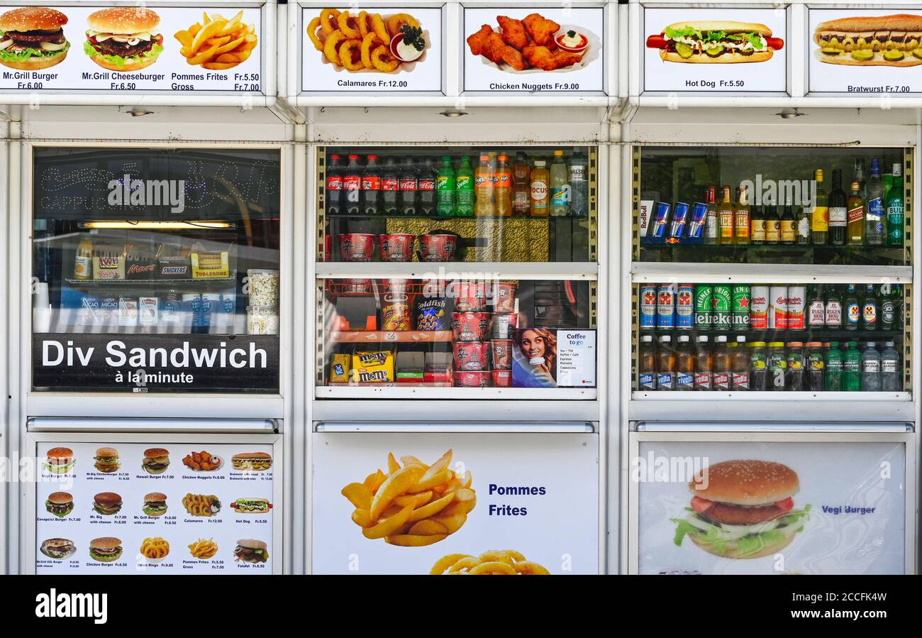 Emporter le camion alimentaire Banque D'Images