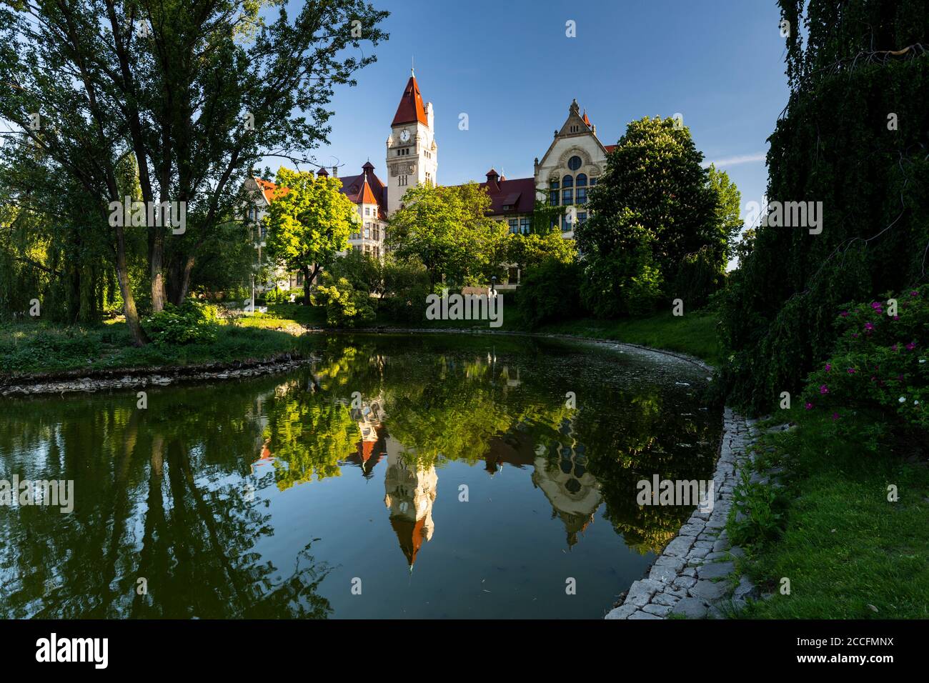 Europe, Pologne, Basse-Silésie, Wroclaw - Parc Stanislawa Tolpy Banque D'Images