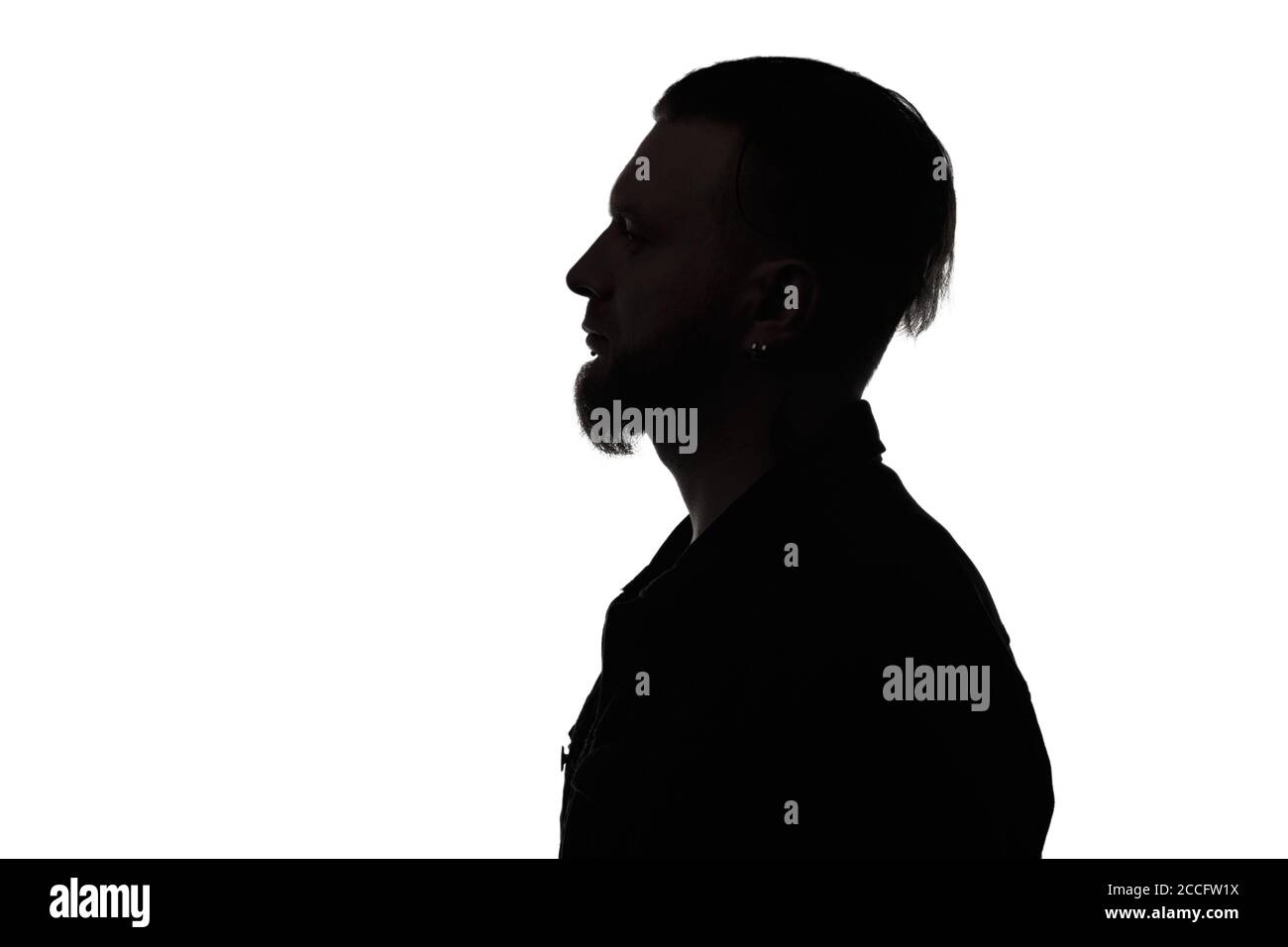 Homme profil silhouette Banque de photographies et d’images à haute ...