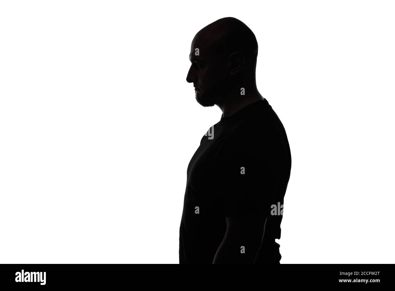 Homme chauve profil Banque de photographies et d’images à haute ...