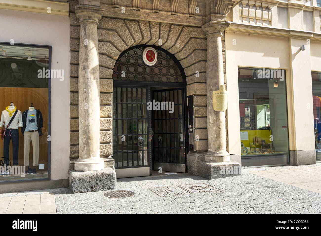 Graz, Autriche. Août 2020. Le bâtiment du bureau du consulat honoraire de Finlande dans la ville Banque D'Images