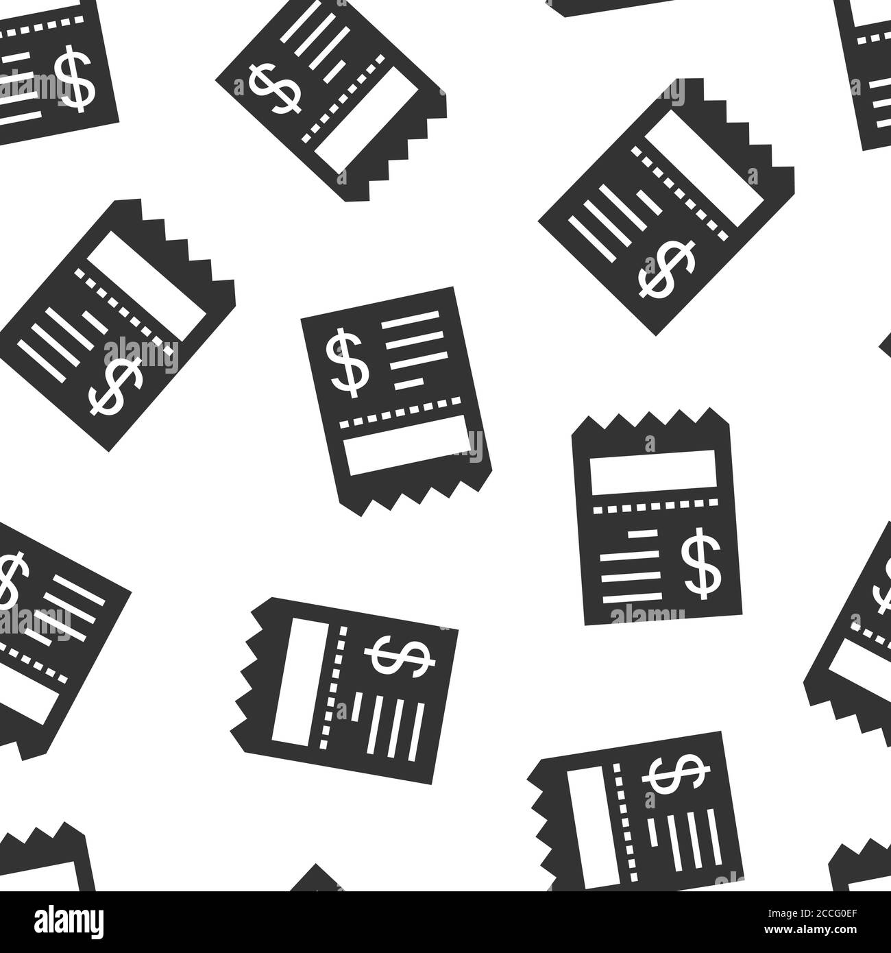 Icône de chèque d'argent de style plat. Illustration vectorielle de chéquier sur fond blanc isolé. Bon de financement concept commercial de modèle transparent. Illustration de Vecteur