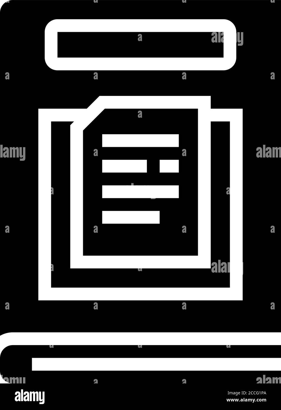 illustration vectorielle d'icône de glyphe de genre non-fiction Illustration de Vecteur