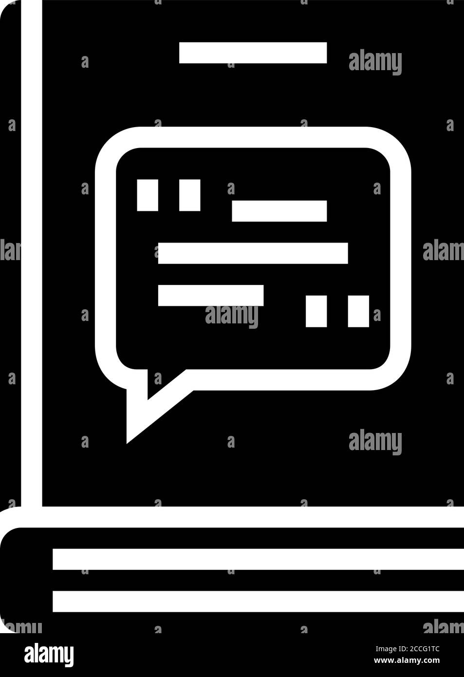 illustration vectorielle d'icône de glyphe de genre de poésie Illustration de Vecteur