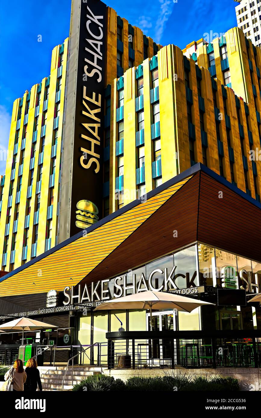 Shake Shack, New York-New York Hotel and Casino, Las Vegas Strip in  Paradise Photo Stock - Alamy