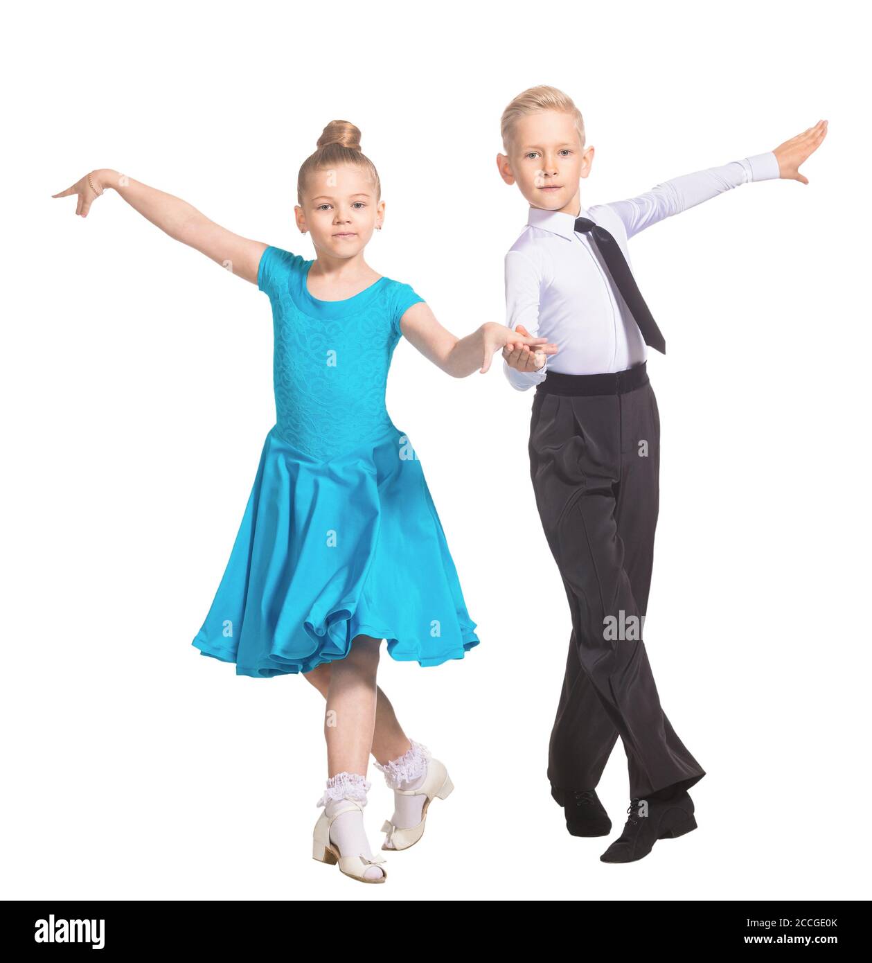 Salle De Bal Sportive Dansante Couple De Danseurs Garçon Et Fille En