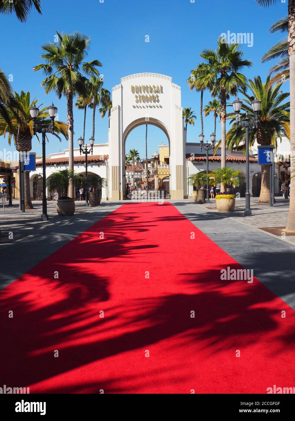 Porte d'entrée Universal Studios à Hollywood Banque D'Images