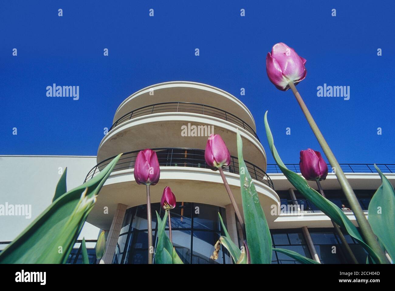 Le bâtiment de style Art déco et International, Pavillon de la Warr, Bexhill-on-Sea, East Sussex, Angleterre, Royaume-Uni Banque D'Images