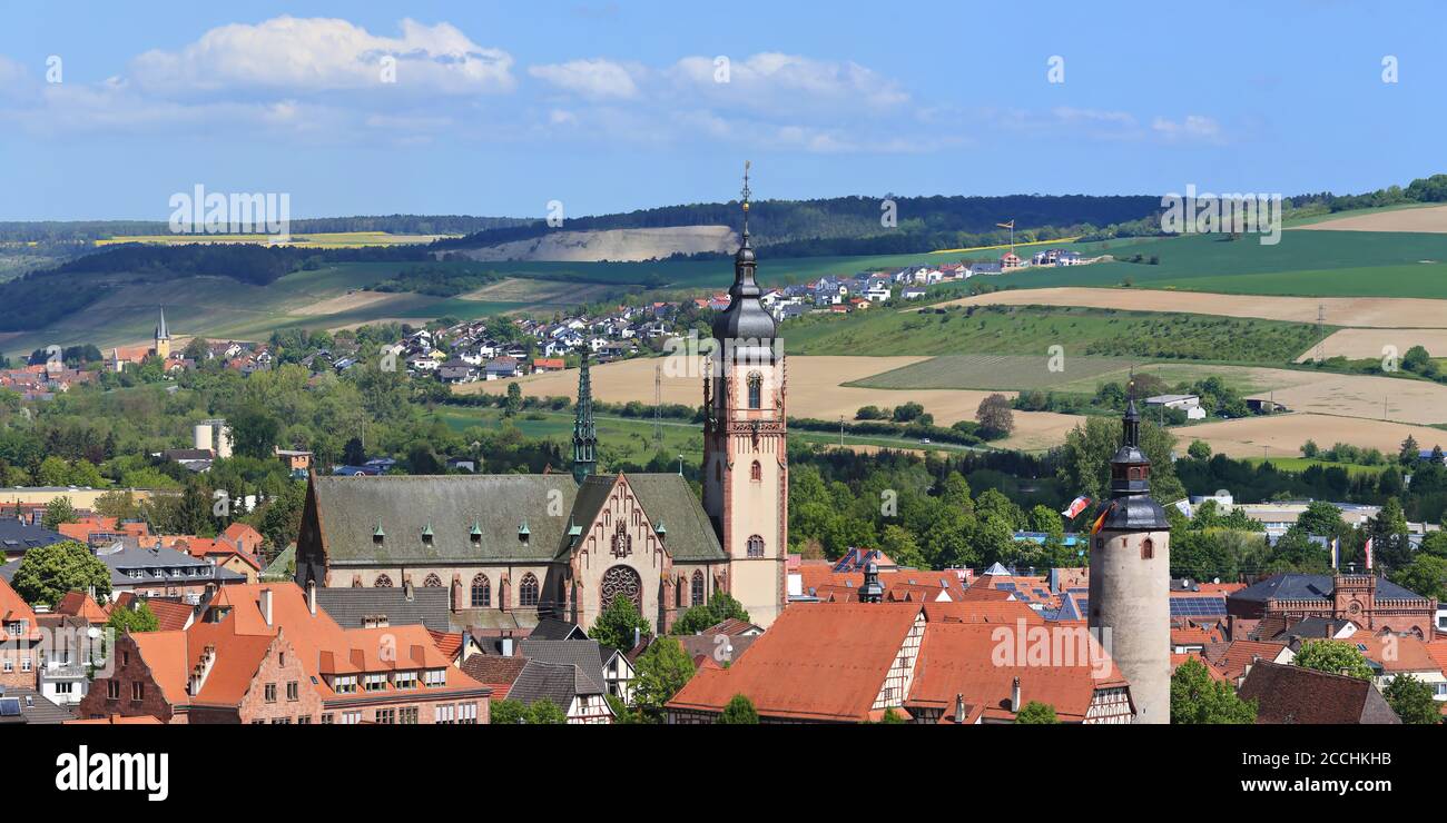 Sankt Martin est une vue de la ville de Tauberbischofsheim Banque D'Images