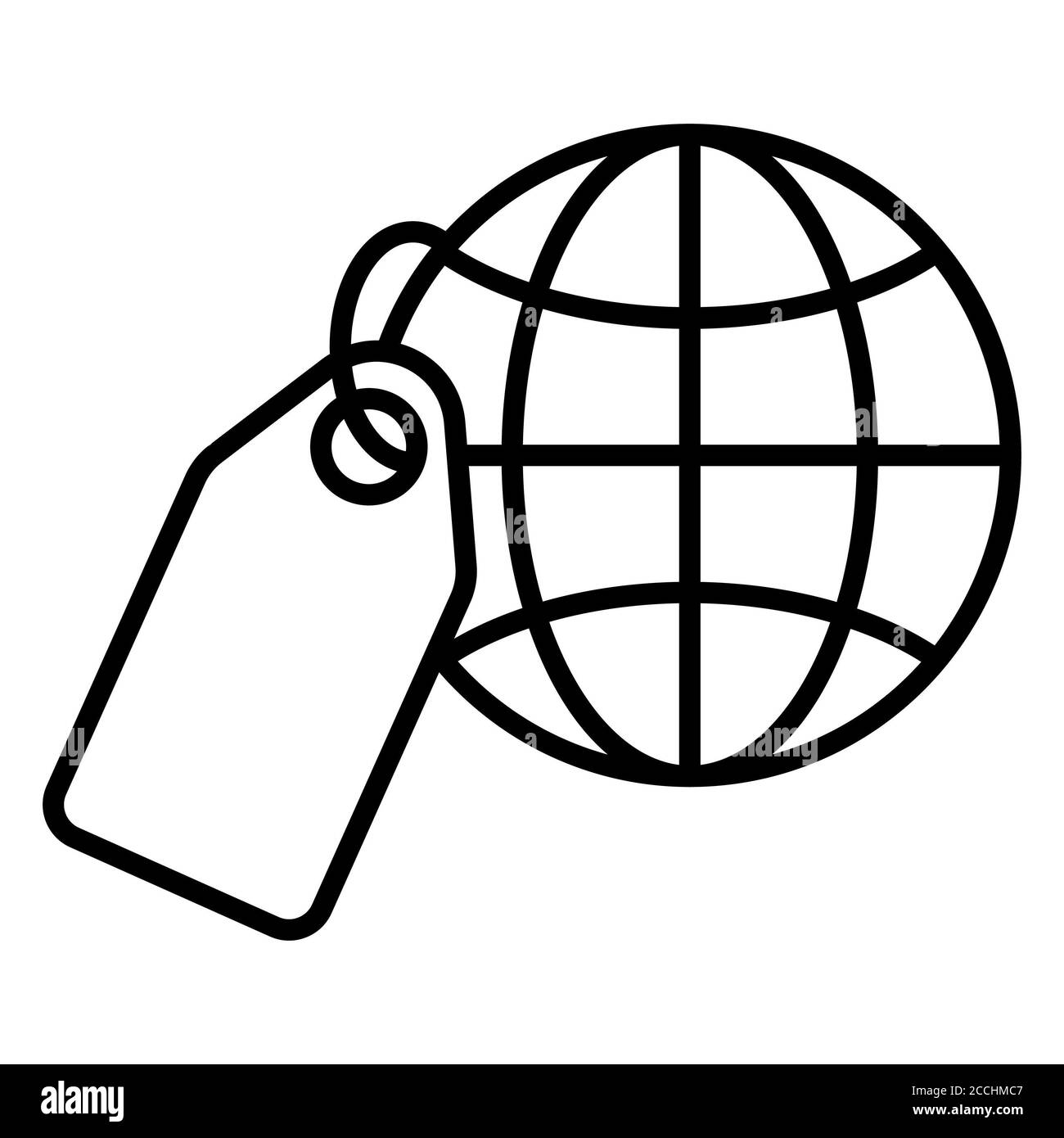 Icône de ligne de balise Web Banque D'Images