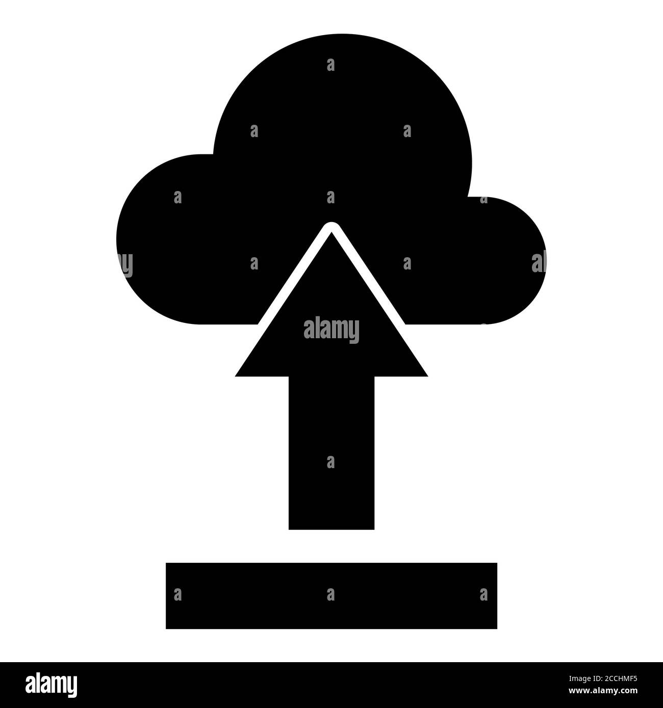 Télécharger l'icône Cloud Glyph Banque D'Images