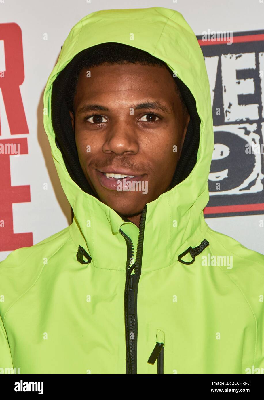 PHILADELPHIE, PA, Etats-Unis - 25 OCTOBRE 2019 : un Boogie Wit da Hoodie pose au concert Powerhouse 2019 de Power 99 au Wells Fargo Center. Banque D'Images