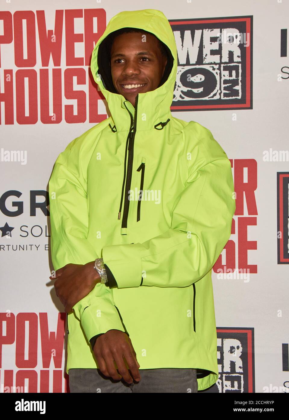PHILADELPHIE, PA, Etats-Unis - 25 OCTOBRE 2019 : un Boogie Wit da Hoodie pose au concert Powerhouse 2019 de Power 99 au Wells Fargo Center. Banque D'Images