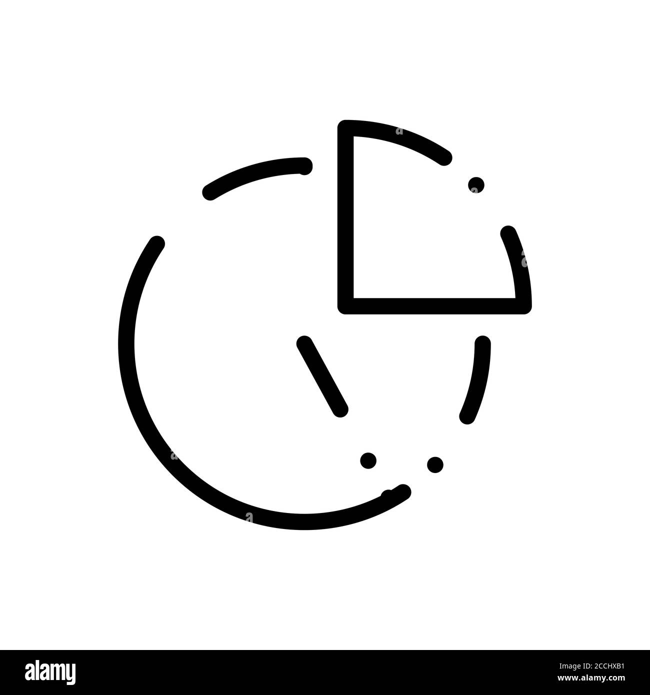 icône de graphe circulaire Illustration de Vecteur