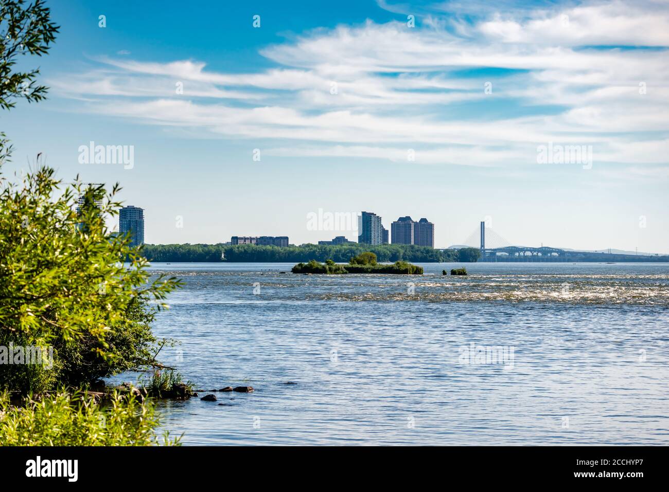 Paysage au bord du fleuve st laurent Banque de photographies et d ...