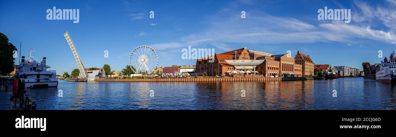 Panorama de Gdansk en Pologne Banque D'Images