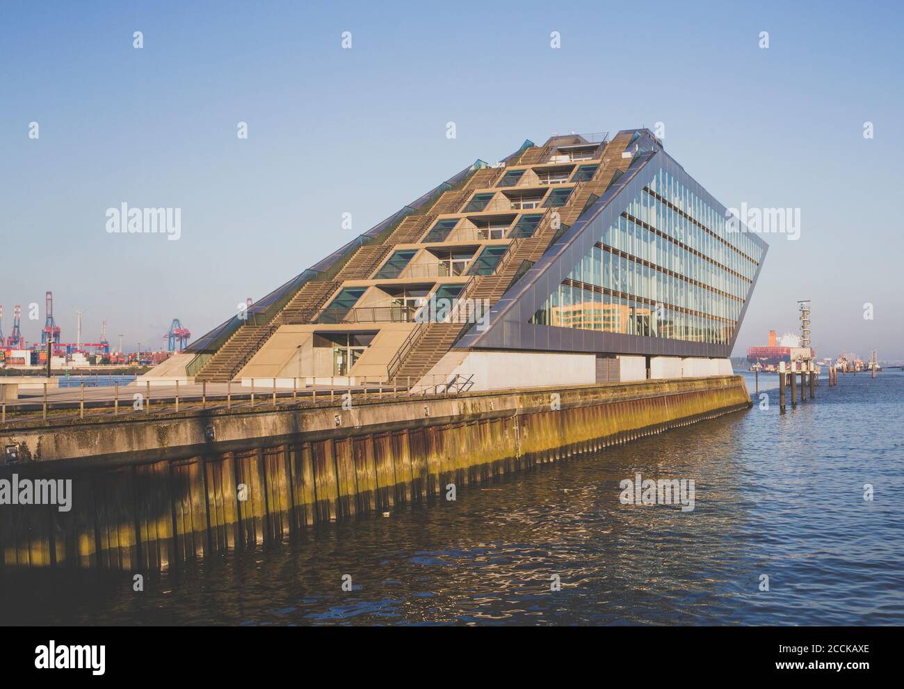 Allemagne, Hambourg, immeuble de bureaux Dockland Banque D'Images