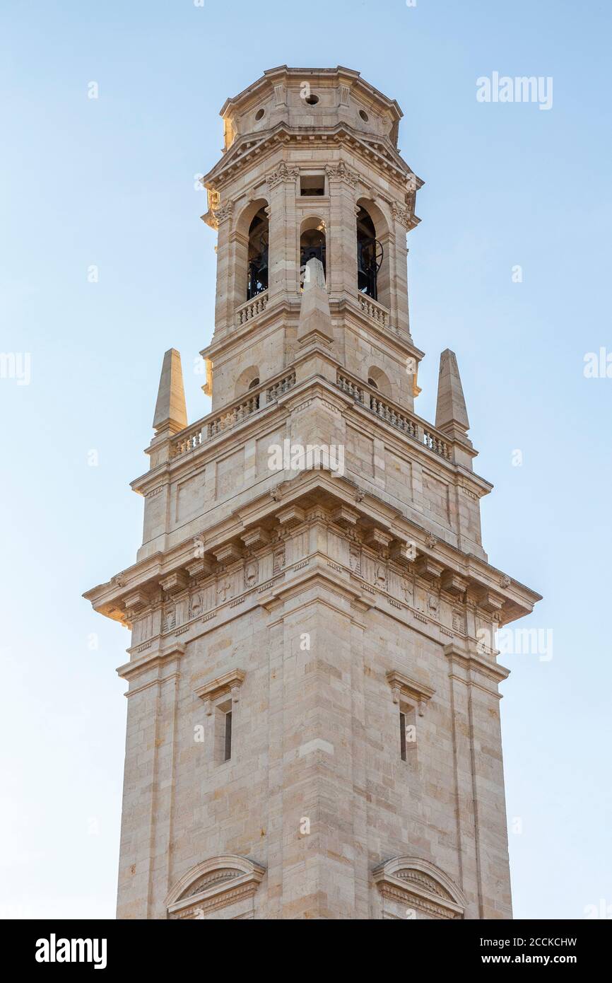 Italie, Vénétie, Vérone, Tour de la Cathédrale de Vérone Banque D'Images