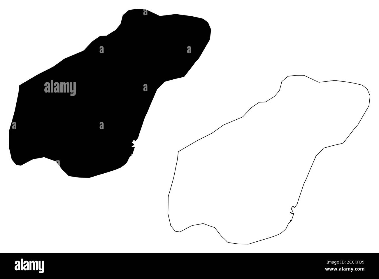 Ville de Garoua (République du Cameroun, département de Benoue) carte illustration vectorielle, scribble plan carte de la ville de Garua Illustration de Vecteur