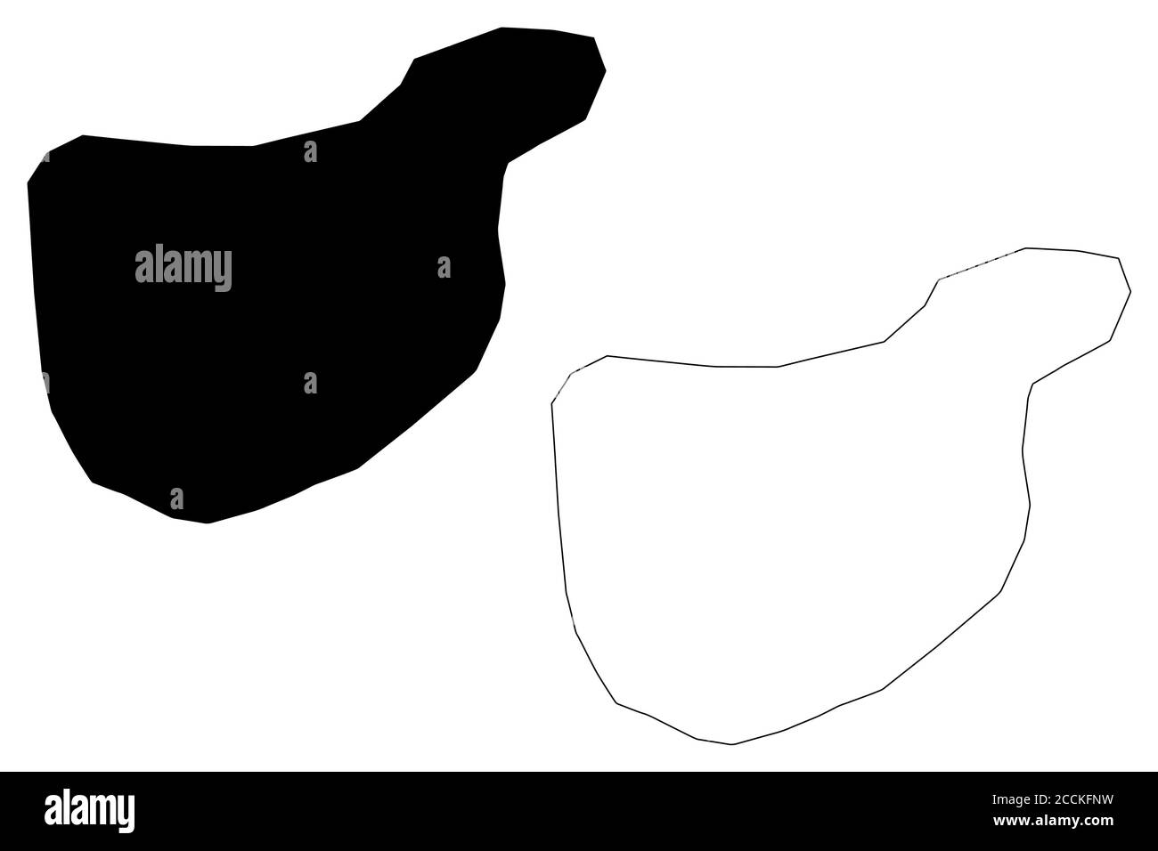 Bamenda City (République du Cameroun, département de Mezam) carte illustration vectorielle, scribble sketch carte de la ville d'Abakwa ou de la ville de Mankon Illustration de Vecteur