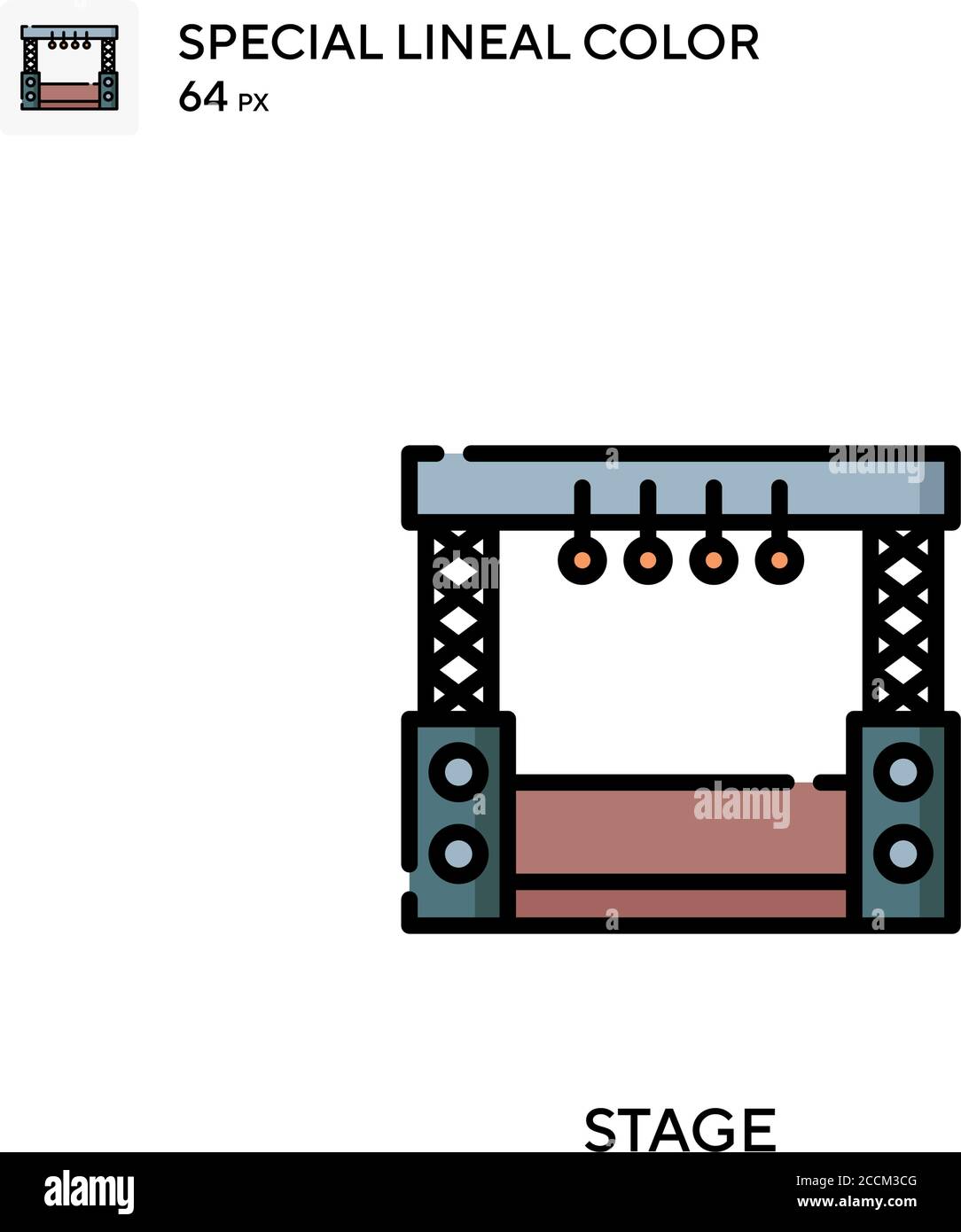 Icône de couleur spéciale de l'épaisseur de ligne. Modèle de conception de symbole d'illustration pour élément d'interface utilisateur Web mobile. Pictogramme moderne de couleur parfaite sur contour modifiable. Illustration de Vecteur