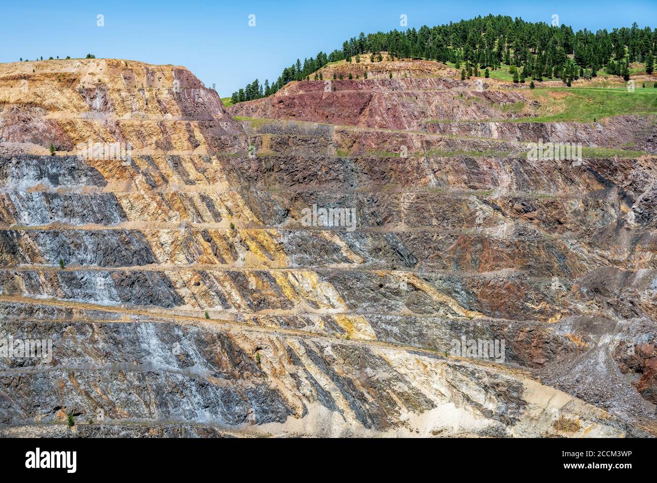 Mine à ciel ouvert en plomb, SD Banque D'Images