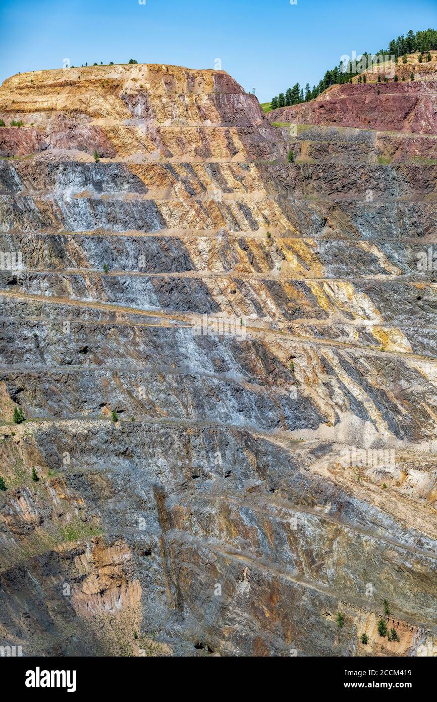 Mine à ciel ouvert en plomb, SD Banque D'Images