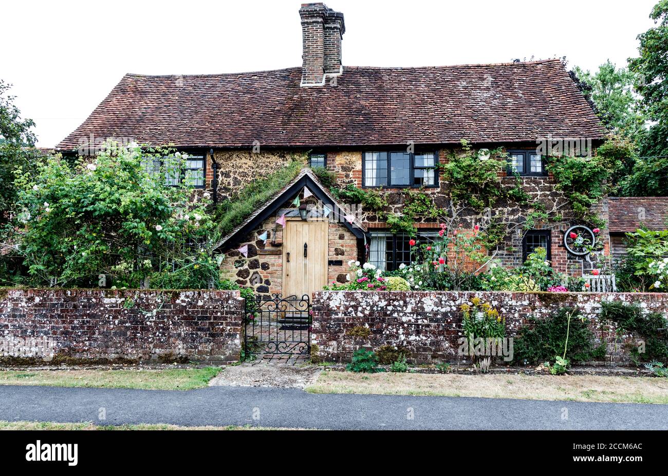 Maisons traditionnelles Dunsfold Royaume-Uni Banque D'Images