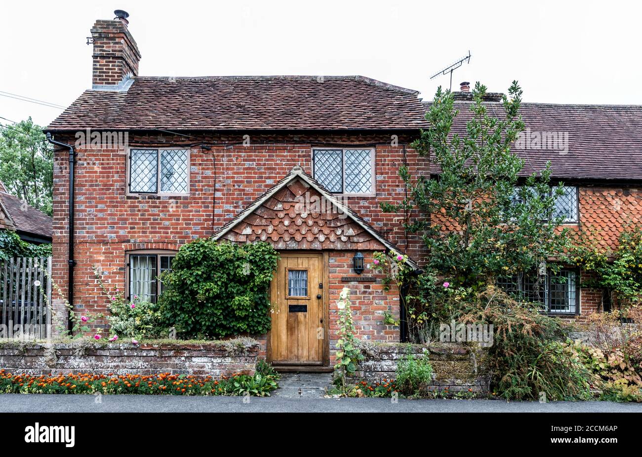 Maisons traditionnelles Dunsfold Royaume-Uni Banque D'Images