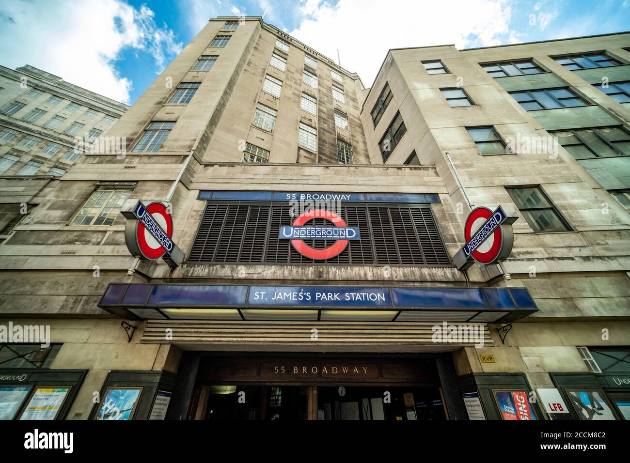 Station de métro St James's Park - Londres Banque D'Images