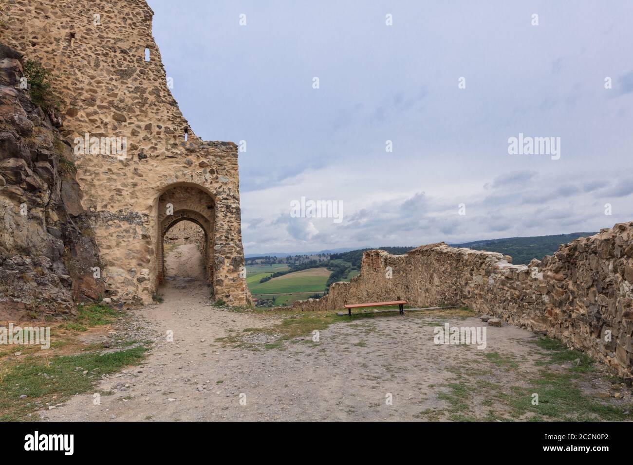 Brasov citadelle médiévale attestée d'abord en 1324, est l'un des plus anciens sites archéologiques en Roumanie Banque D'Images