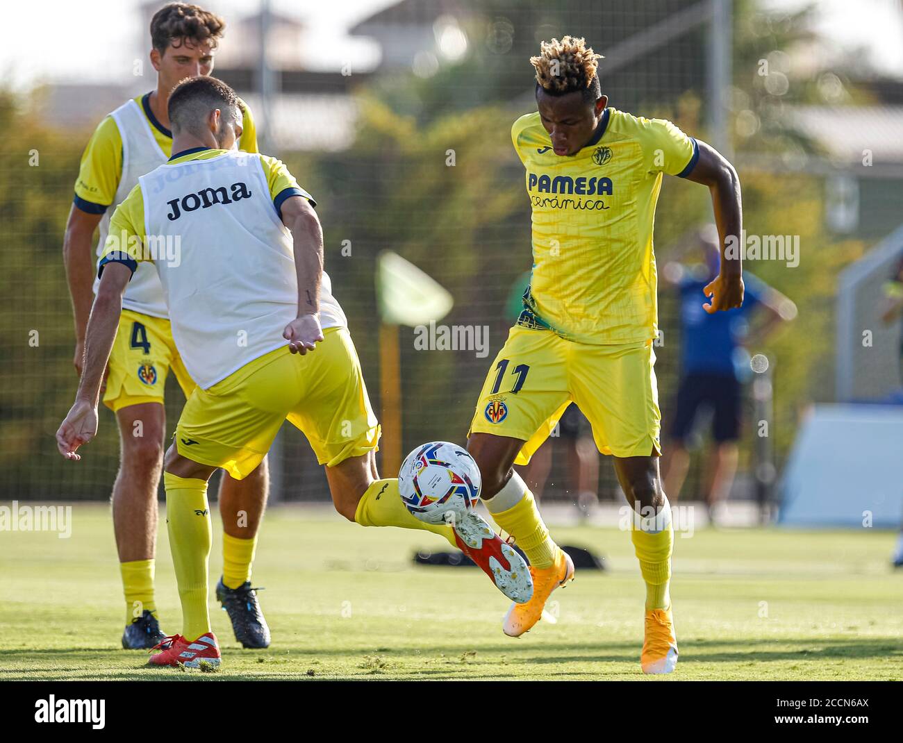 San Pedro del Pinatar, Espagne. 23 août 2020. Match d'avant-saison entre Villarreal CF et FC Cartagena au centre de football Pinatar Arena. Crédit : ABEL F. ROS/Alay Live News Banque D'Images