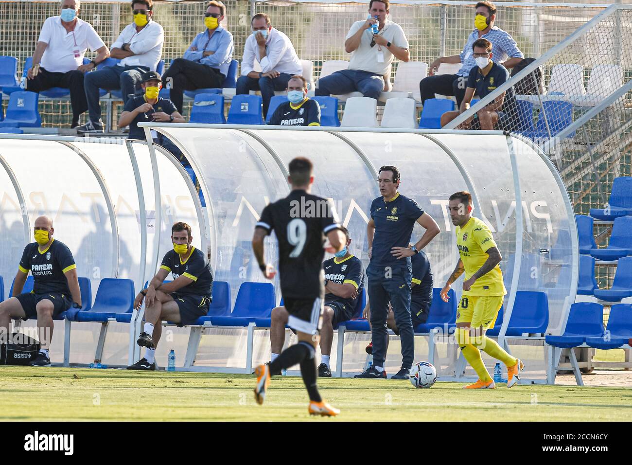 San Pedro del Pinatar, Espagne. 23 août 2020. Match d'avant-saison entre Villarreal CF et FC Cartagena au centre de football Pinatar Arena. Crédit : ABEL F. ROS/Alay Live News Banque D'Images