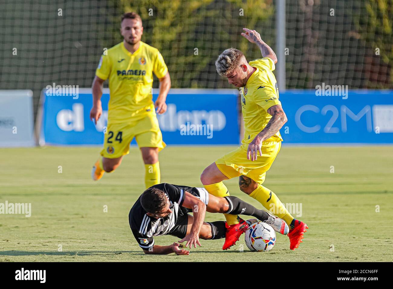 San Pedro del Pinatar, Espagne. 23 août 2020. Match d'avant-saison entre Villarreal CF et FC Cartagena au centre de football Pinatar Arena. Crédit : ABEL F. ROS/Alay Live News Banque D'Images