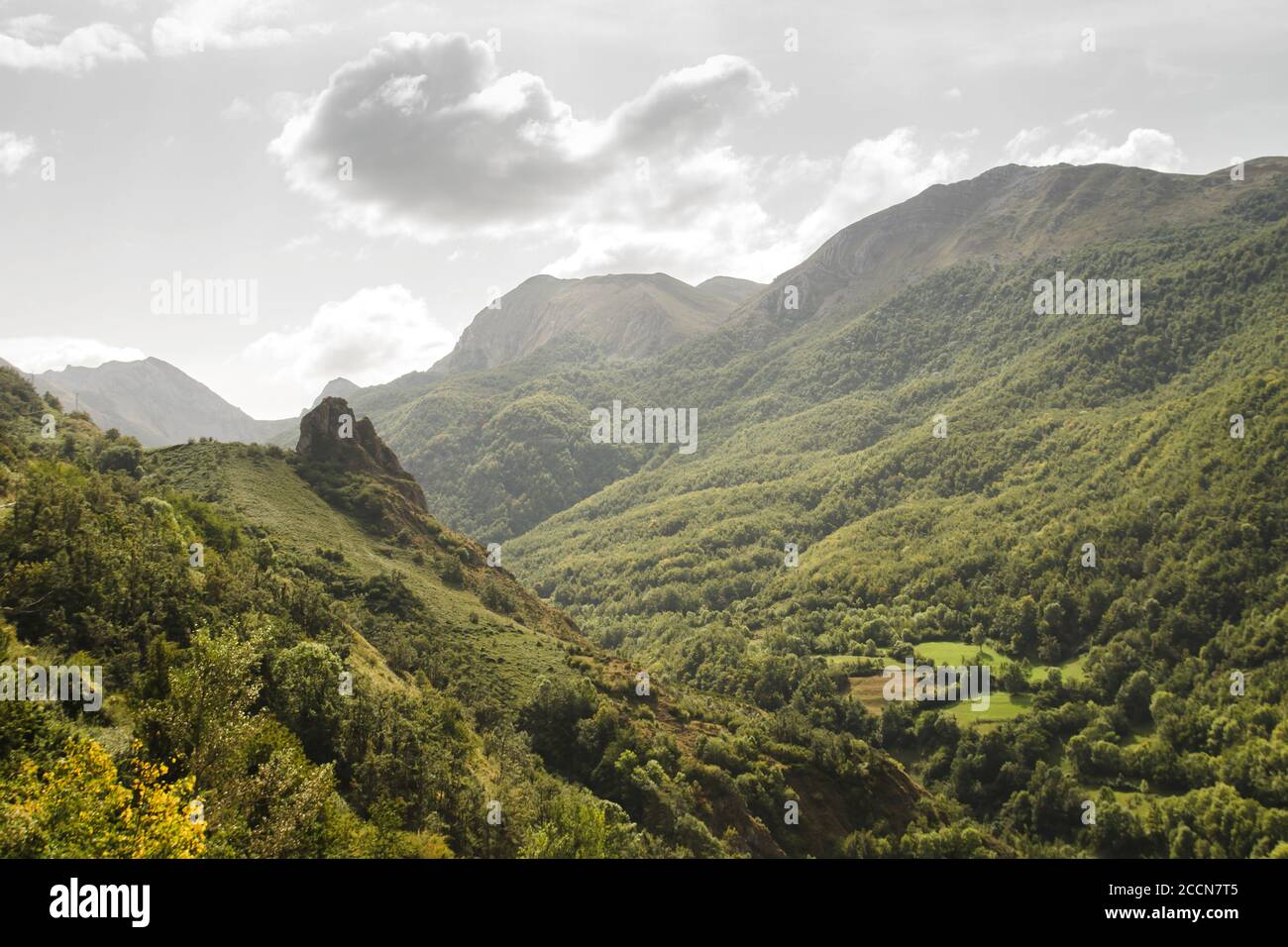 Paysage de montagne à Somiedo, Espagne Banque D'Images
