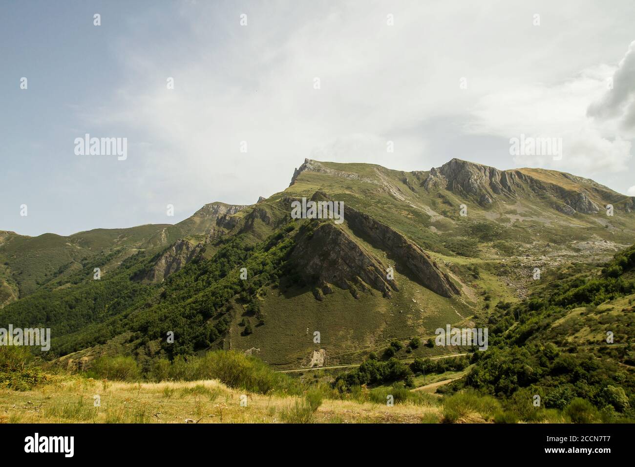 Paysage de montagne à Somiedo, Asturies, Espagne Banque D'Images