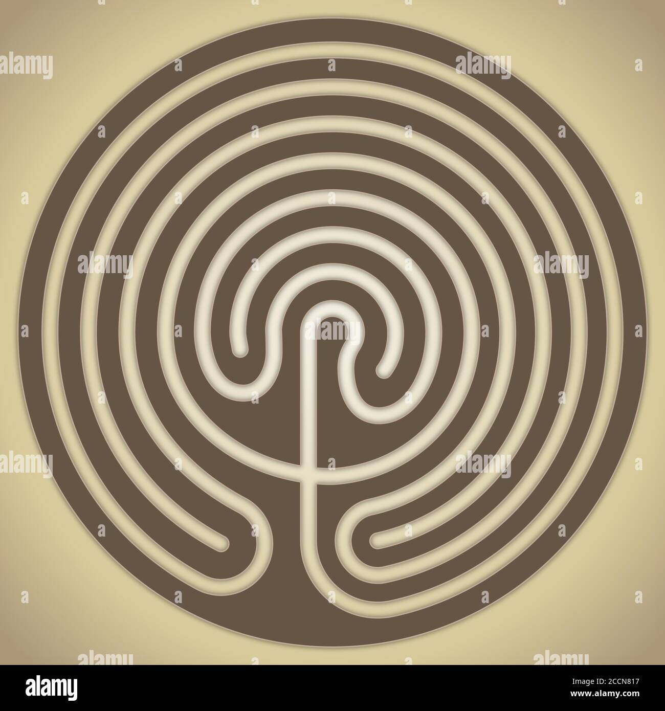 Le labyrinthe de Knossos, Crète, mythologie grecque, illustration vectorielle Illustration de Vecteur