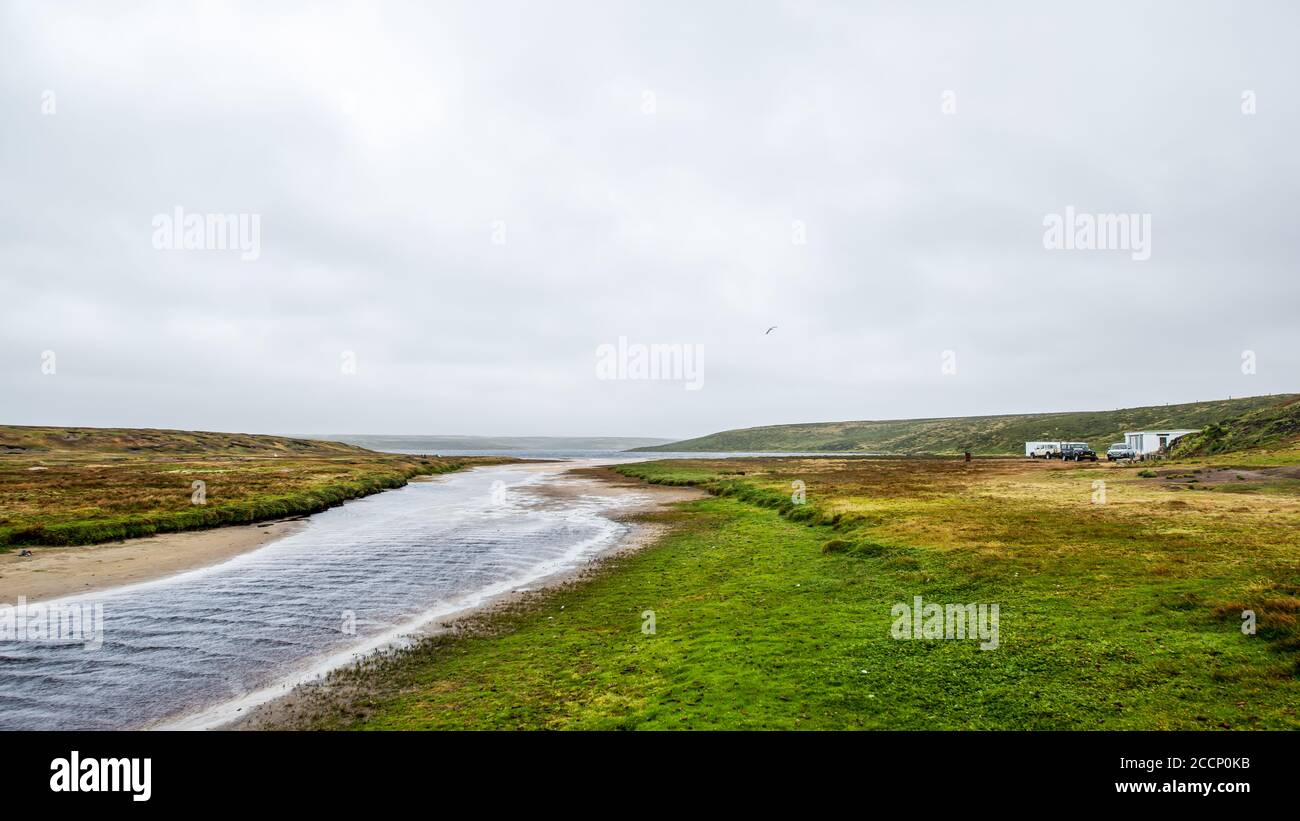 Baie Concordia, East Falkland Island Banque D'Images