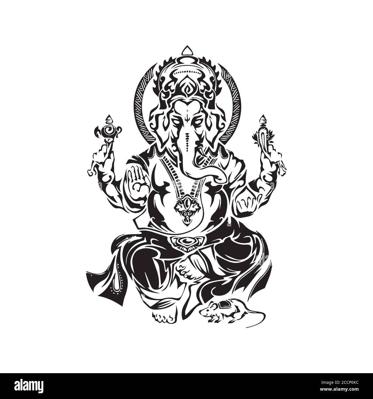 illustration vectorielle de lord ganesha Illustration de Vecteur