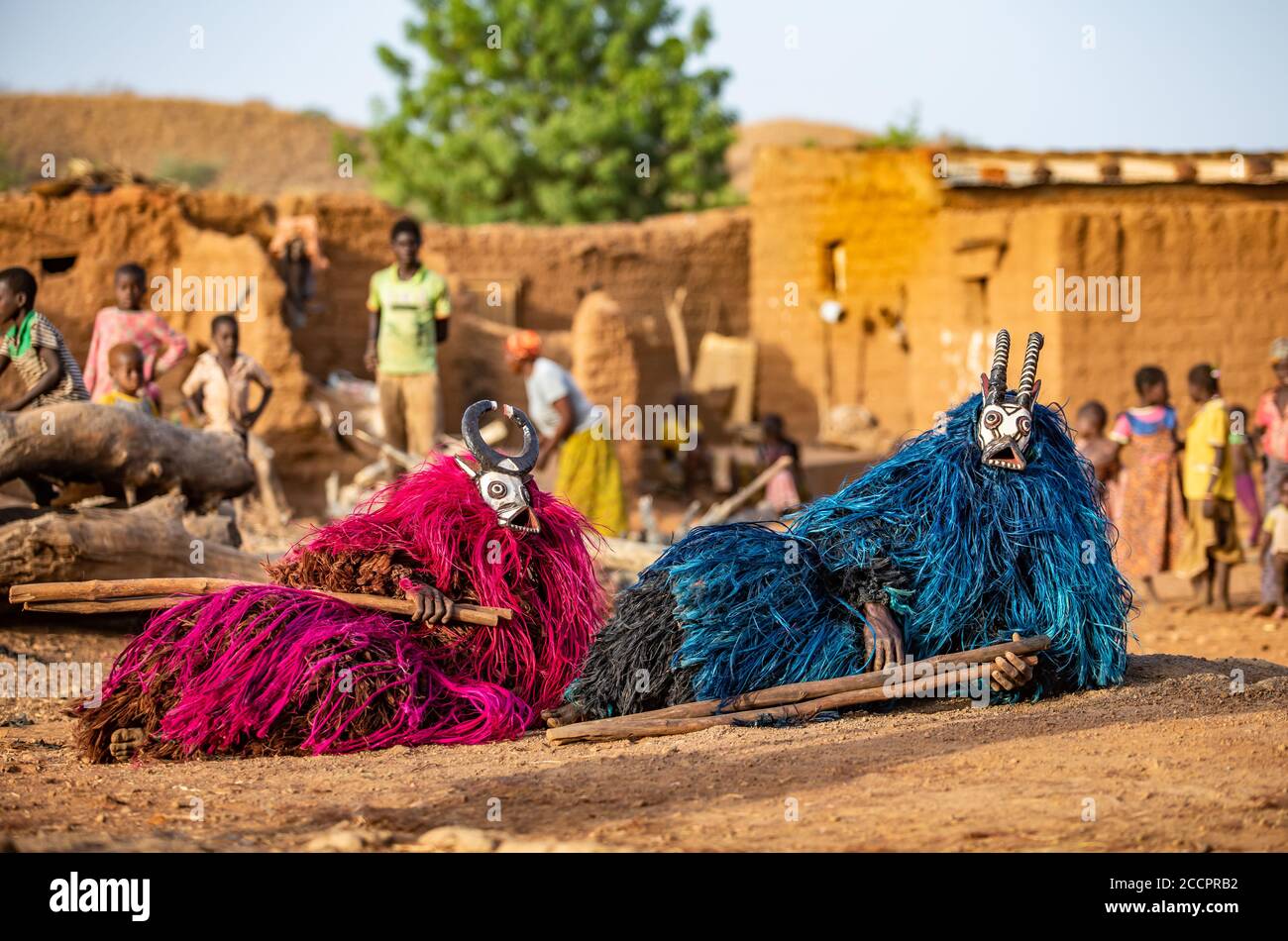 BWA peuple danse traditionnelle masque Banque D'Images