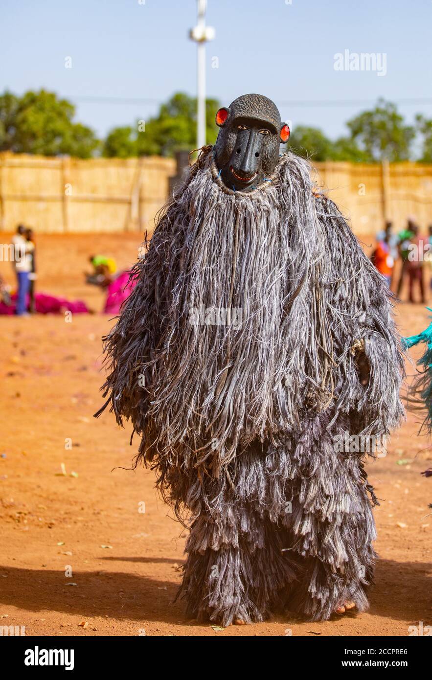 Masque de singe au Festival Festima à Dedougou, Burkina Faso Banque D'Images