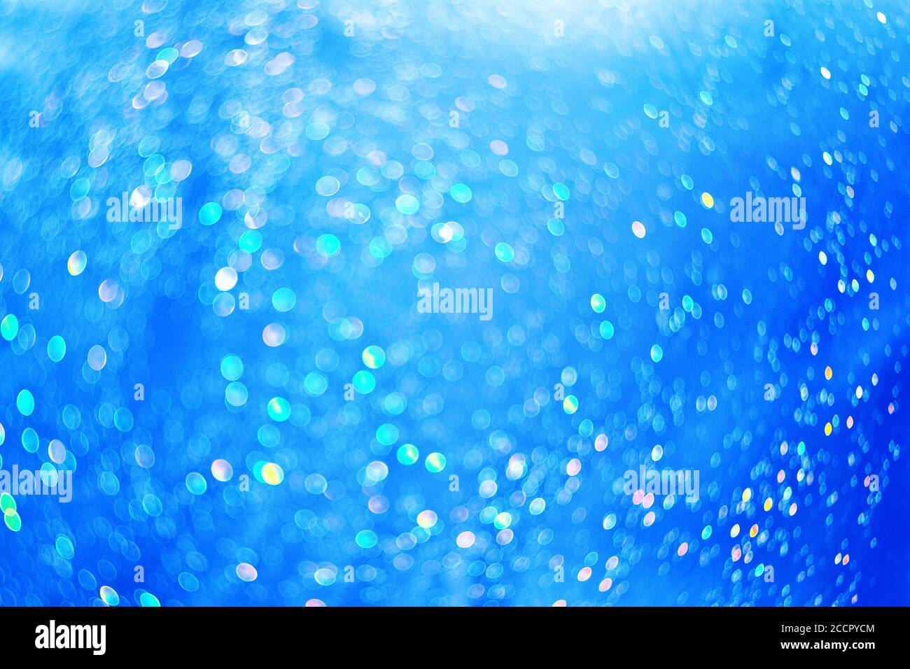 fond bleu abstrait avec bokeh Banque D'Images