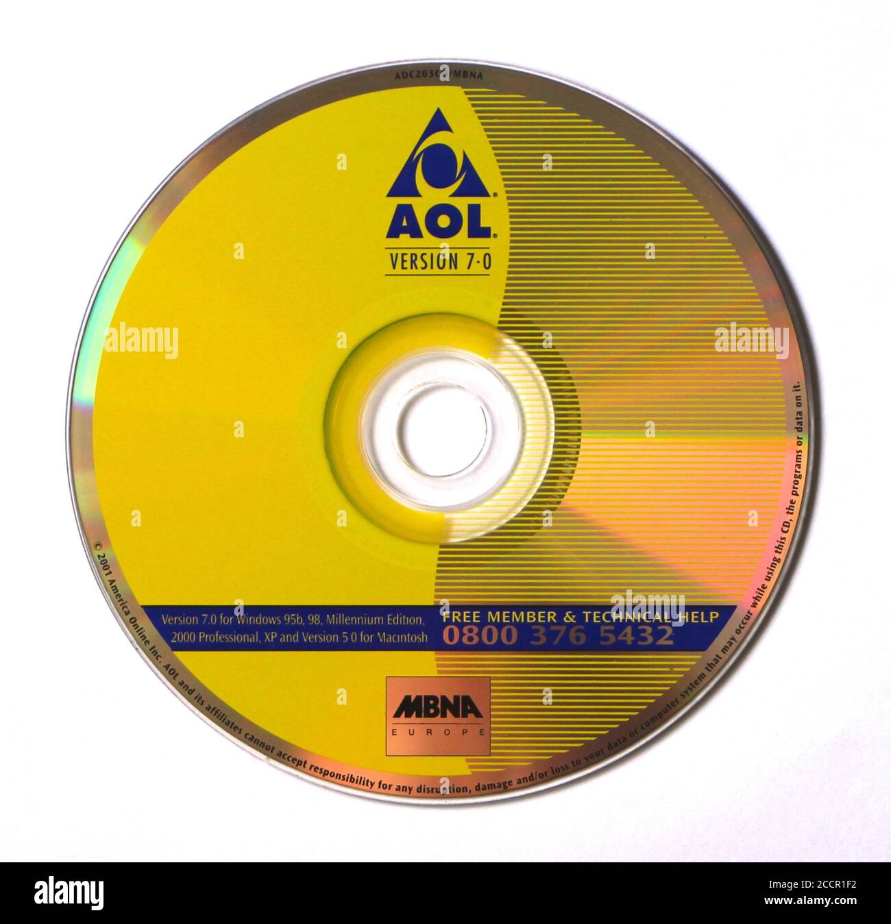 Photo d'un CD gratuit de publicité AOL America Online qui date de 1989  Photo Stock - Alamy