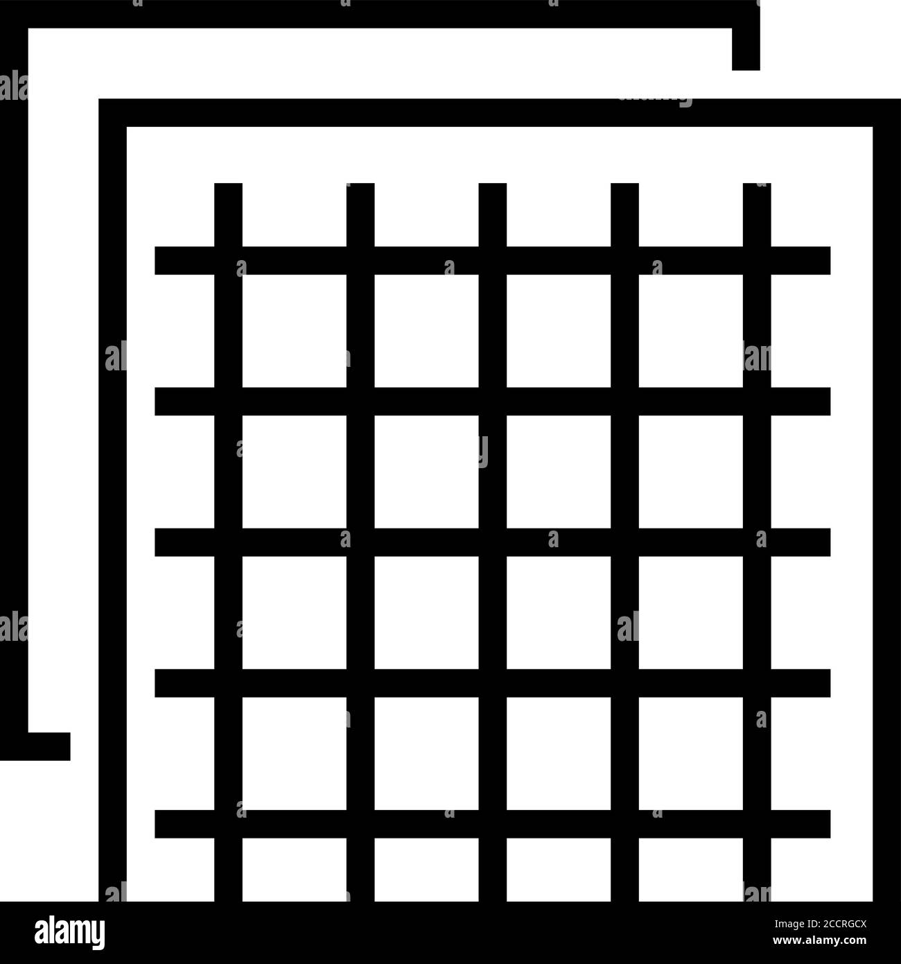 illustration vectorielle de l'icône de la grille d'isolation Illustration de Vecteur