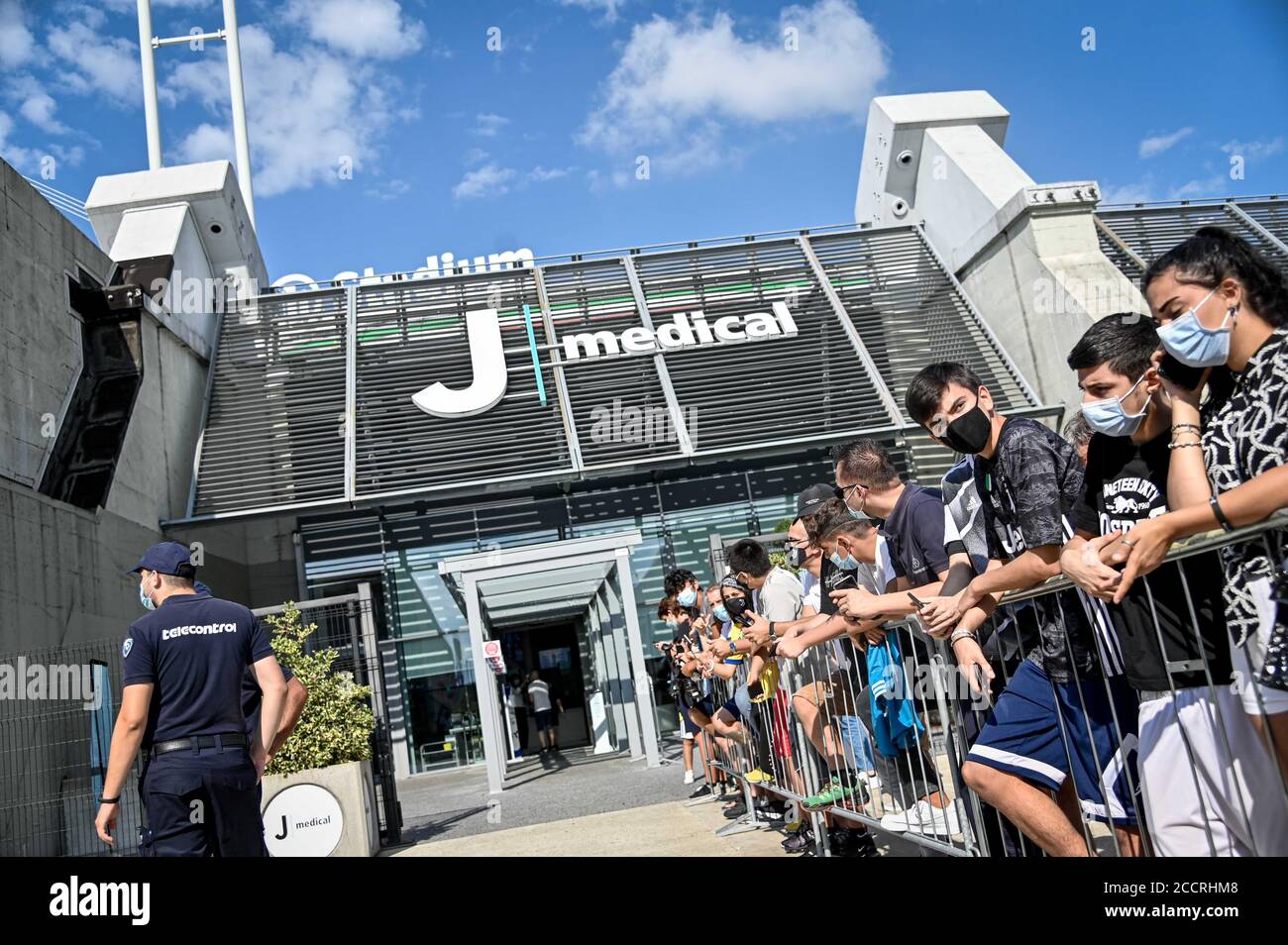 Turin, Italie. 24 août 2020. Turin. Premier jour du camp d'entraînement de Juventus de Pirlo dans la photo: Centre médical de Juventus crédit: Agence de photo indépendante/Alamy Live News Banque D'Images