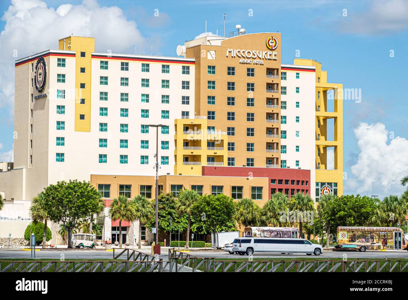 Miami Florida, Miccosukee Resort & Gaming, casino, jeux, tribu amérindienne, hôtels d'hébergement inn motel motels, extérieur du bâtiment, voyages des visiteurs Banque D'Images