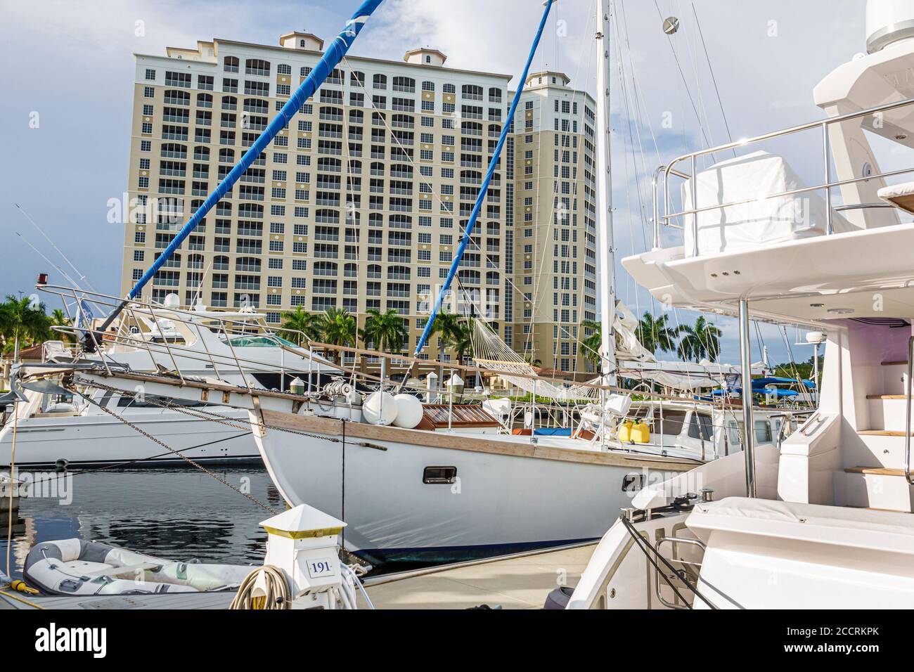 Cape Coral Florida,Tarpon point,Westin Cape Coral Resort à Marina Village,voilier,yacht,dock,hôtel hôtels logement inn motels,gratte-ciel Banque D'Images